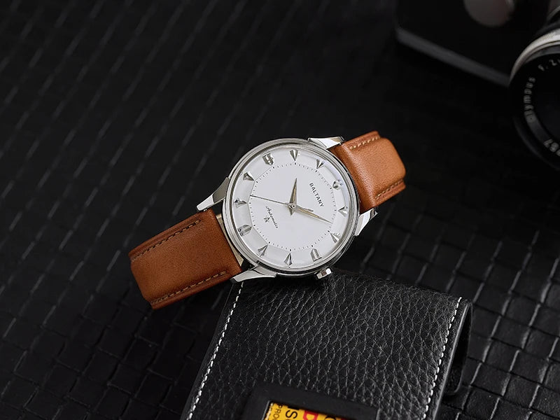 Baltany Dress Watches Man S4090 Dome Sapphire Crystal 9039 Automation Stainless Steel Classic Pie-Pan Dial Mechanical Watch