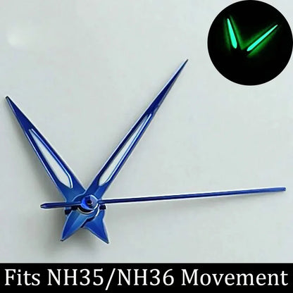 high-quality Watch accessories watch pointer NH series 35 NH36 hands green  luminous suitable for N H35/ NH36 movement