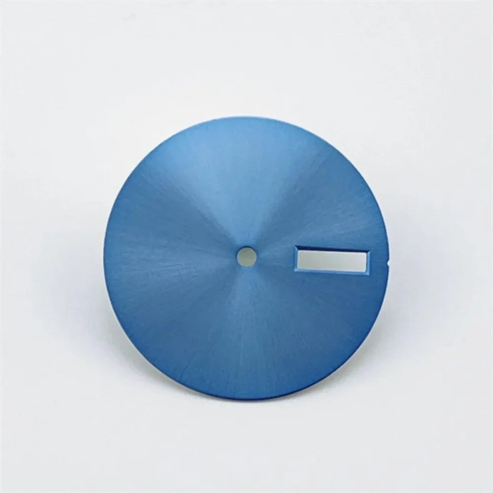 28.5mm NH35 Dial Sky Blue Surface DIY Watch Faces Mechanical Watch Modification Accessories for NH35/ NH36 Movement