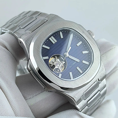 Tandorio Skeleton Nautilus Watch TD302S Seiko NH38 Custom logo 40MM Sapphire Dress watch