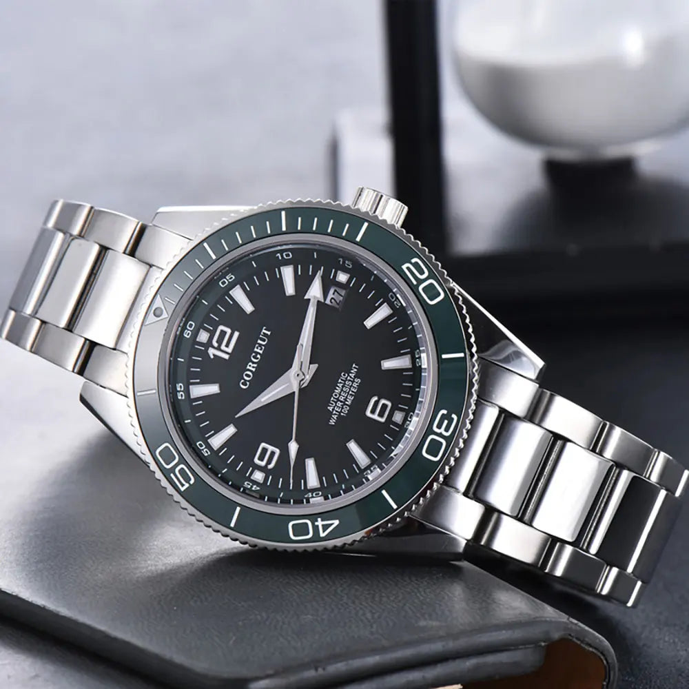 41MM Corgeut Custom Logo/Name BB58 Diver Sapphire NH35 Automatic 10Bar