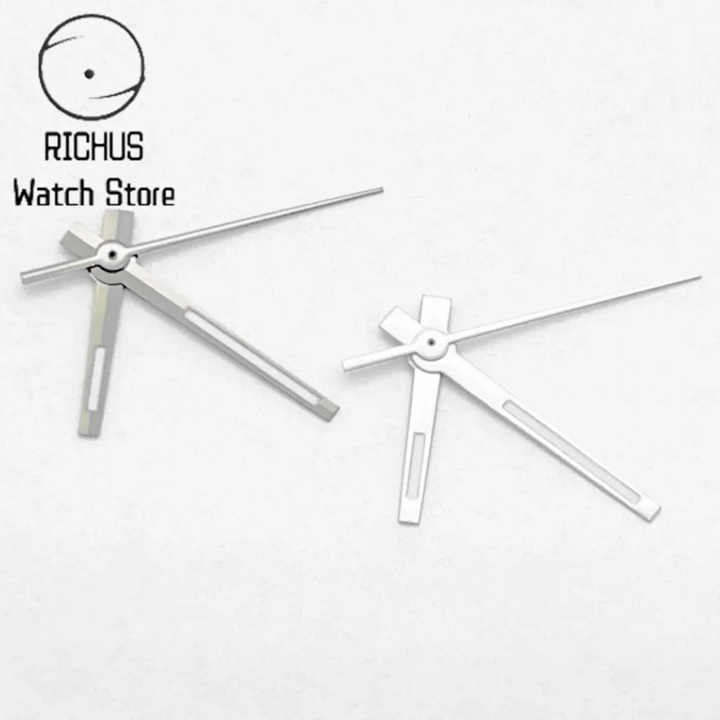 NH35 Watch Hands Green Luminous White/Gun color Fit NH35 NH36 ETA2836 2824 DG2813 3804 Miyota8215 8205 821A Movement