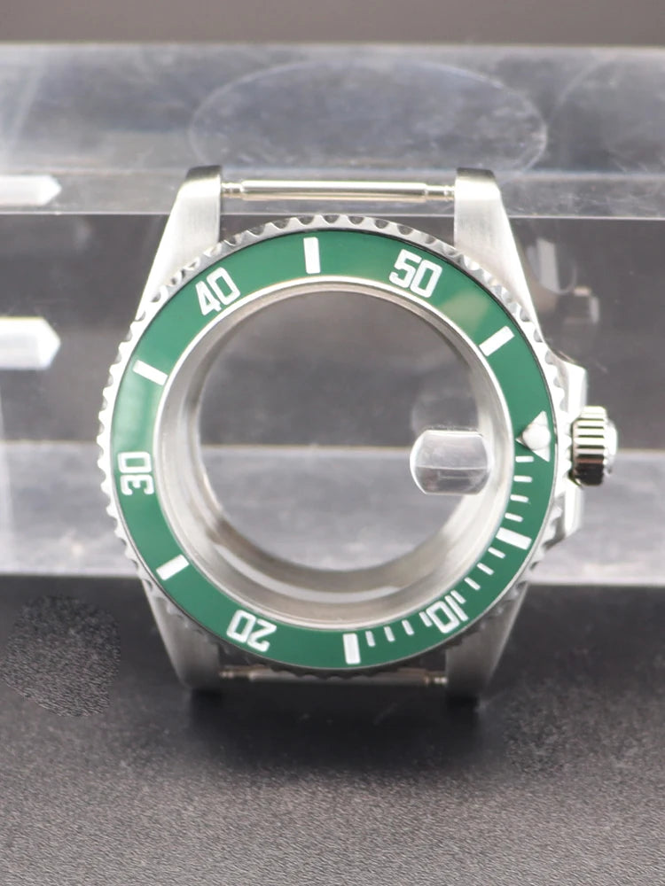 NH35 40mm SUB Black Ceramic Insert Watch Case Sapphire For NH34 NH35 NH36 NH38 4R36 Miyot8215 ETA2824 Movement 20ATM Waterproof