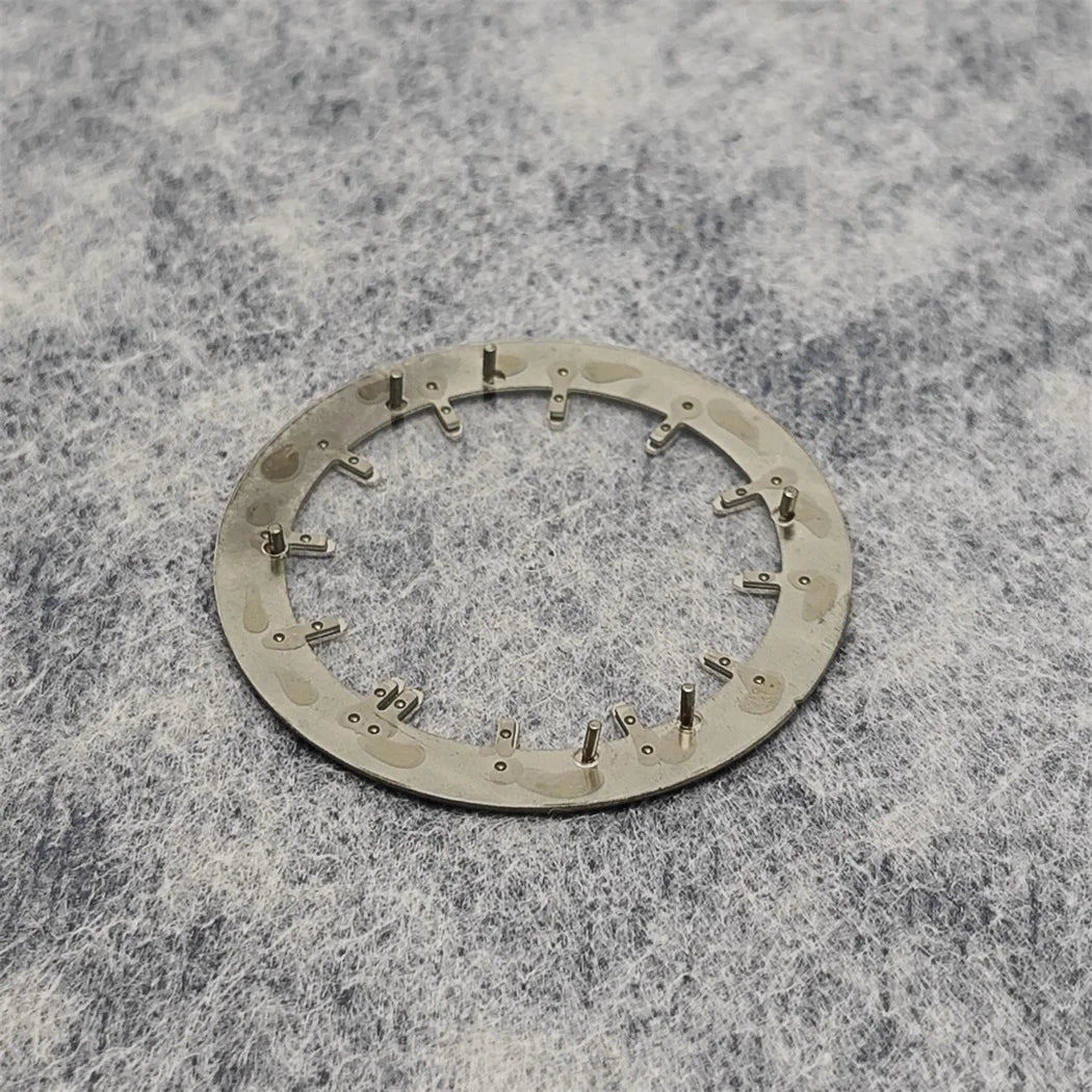 31.8MM Watch Dial Green Luminous Transparent Film No Calendar Window No Date Watch Faces Modified Accessories for NH70 Movement