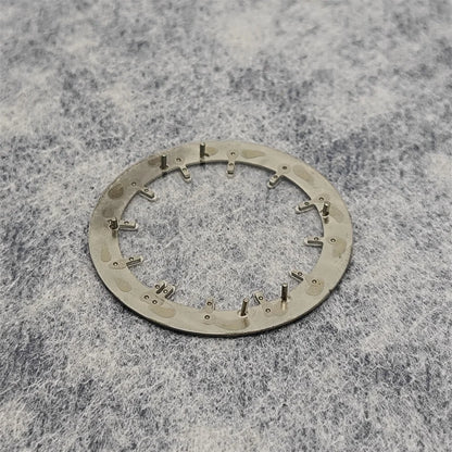 31.8MM Watch Dial Green Luminous Transparent Film No Calendar Window No Date Watch Faces Modified Accessories for NH70 Movement