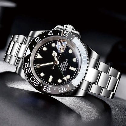 Tandorio GMT Watch TD258B Luminous 40mm NH34A Automatic 20BAR  Sapphire