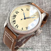 Tandorio Fluted Pilot Watch TD117A 20BARNH35 PT5000 Roman Numerals Sapphire 39mm