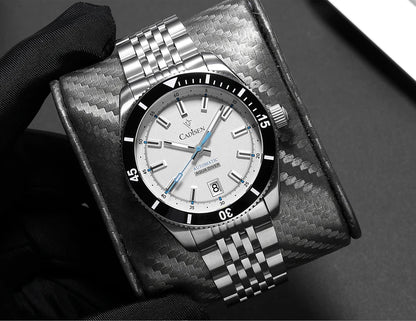 CADISEN C8237 Dive Watch BB58 Japan NH35A Ceramic Bezel 10Bar AR sapphire 40MM