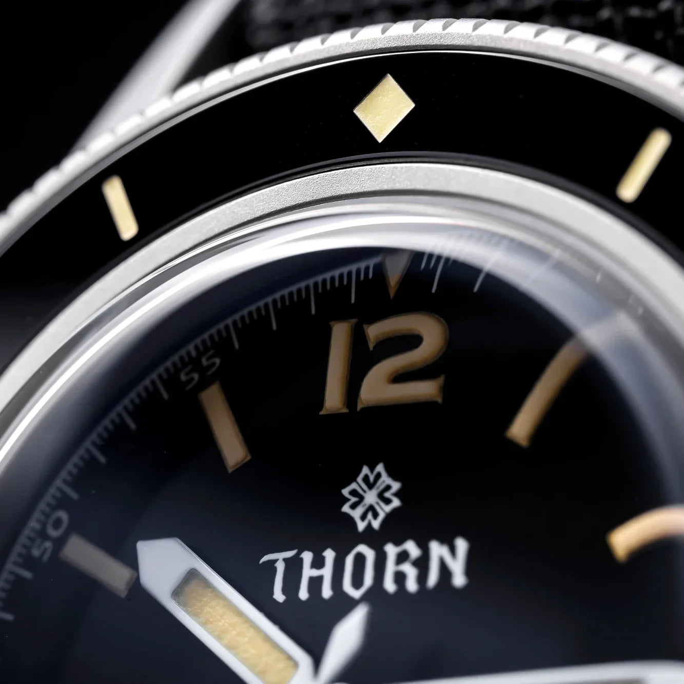 NH35 movt 50 Fathoms Watch THORN SHY033  40MM C3 lume AR Mineral Glass