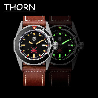 Thorn T019 Titanium Diver PT5000 Automatic Sapphire 20bar 45MM big Watch C3 Lume