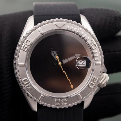 Sterile Yacht Master Custom Watch Luminous Date Sapphire NH35 Automatic 10Bar 42MM