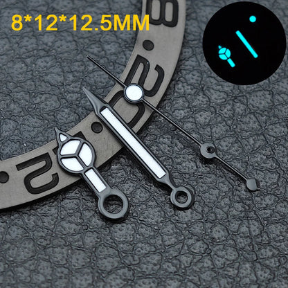 Watch hands NH36  Black/Rose Gold Watch Accessories Watch pointer N H35 NH36 Hands Blue Green/Green Glow fits for N H35