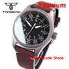 39mm Titanium Pilot Watch Tandorio TD143T Miyota 8215 Movt Automatic Sapphire 20ATM Retro Men Watch