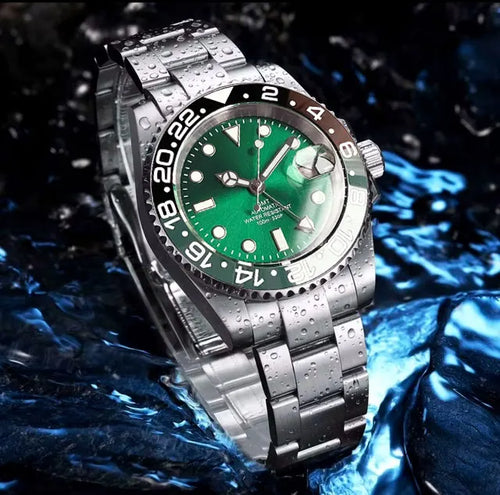 Tandorio GMT Watch TD258B Luminous 40mm NH34A Automatic 20BAR  Sapphire