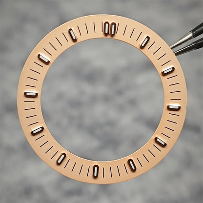 31mm Watch Dial Hollowed Out Surface Green Luminous Watch Faces Accessories Repair Parts NH70／NH35 / NH36 Movement