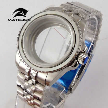 Matelion 200M Diving Case 40mm Fit NH35 NH36 NH34 GMT ETA 2824 PT5000 Watch Case Jubilee Bracelet Sapphire Glass Slide Buckle