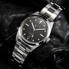 Baltany S4041 Vintage Tribute Quartz Wristwatches Enamel Dial Sapphire Crystal 20ATM Stainless Steel Bracelet Diving watches