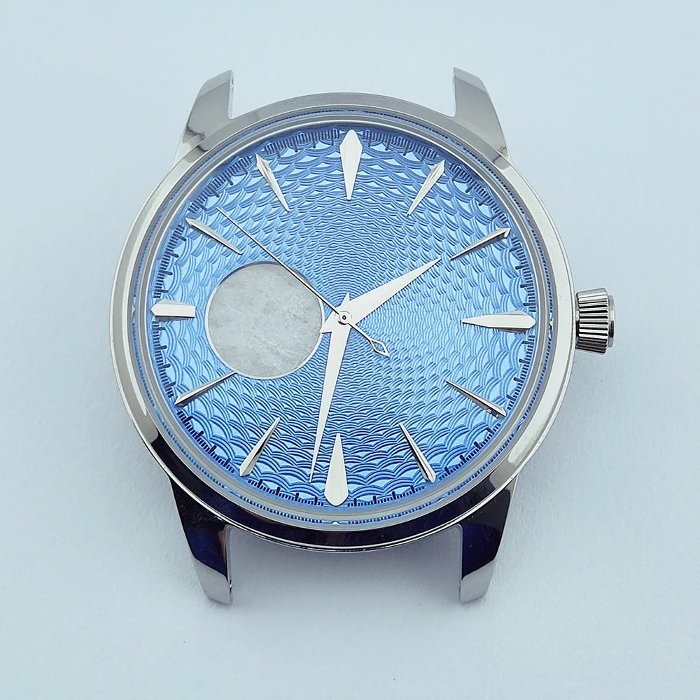 40mm Watch Case nh38 Case Arch Glass Silver Rose Gold Cocktail Case for NH38 Movement fit 35mm Dial