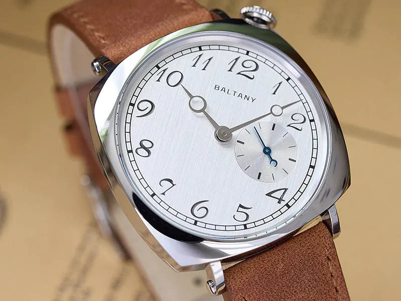 Baltany Quartz 1921 Watches Man S4072 Affordable Reminiscent Wristwatches Sapphire Crystal Sapphire Crystal Square Dress Watch