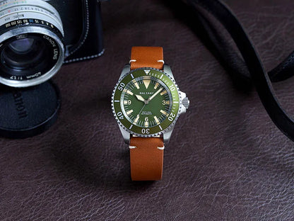 Baltany 42mm Diving Watch Man S3026 NH38 Automatic Watch SapphireCrystal Waterproof StainlessSteel Retro Mechanical Wristwatches