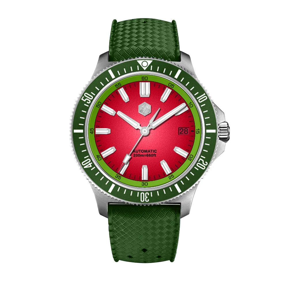 San Martin Diver SN0118G 40mm Original Design Fruit Series  NH35 Automatic 20Bar AR Sapphire BGW Luminous SN0118