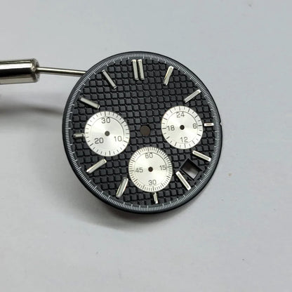 Modified VK63 Watch Dial 31.8mm Watch Faces Green Luminous Watch DIY Accessory for VK63 Movement