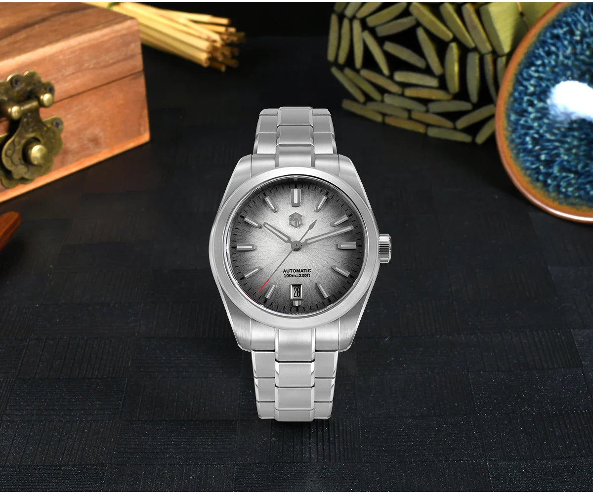 San Martin 36/39/42mm SN0144 JianZhan Dial Gada Watch Miyota 9015 Original Design Men Luxury Dress Automatic Mechanical Watches