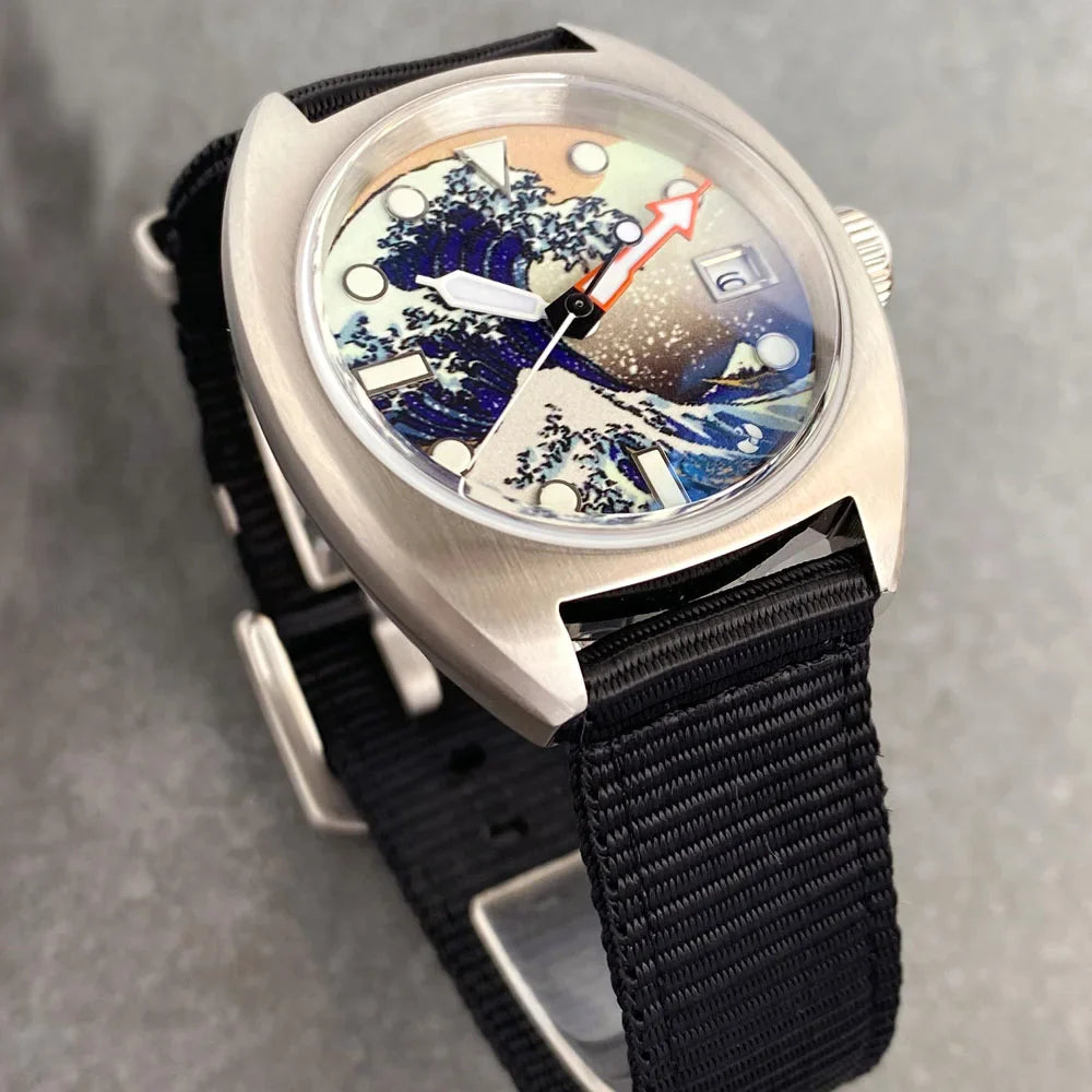 Tandorio Identity Crisis TD102W 36mm Wave Luminous Dial Sapphire 20Bar NH35A Field