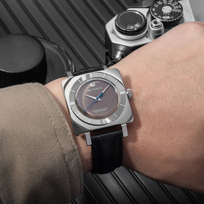 THORN T016 Square Watch 34MM PT5000 Dress Sapphire Pot lid Bubble Mirror 5ATM Fashion