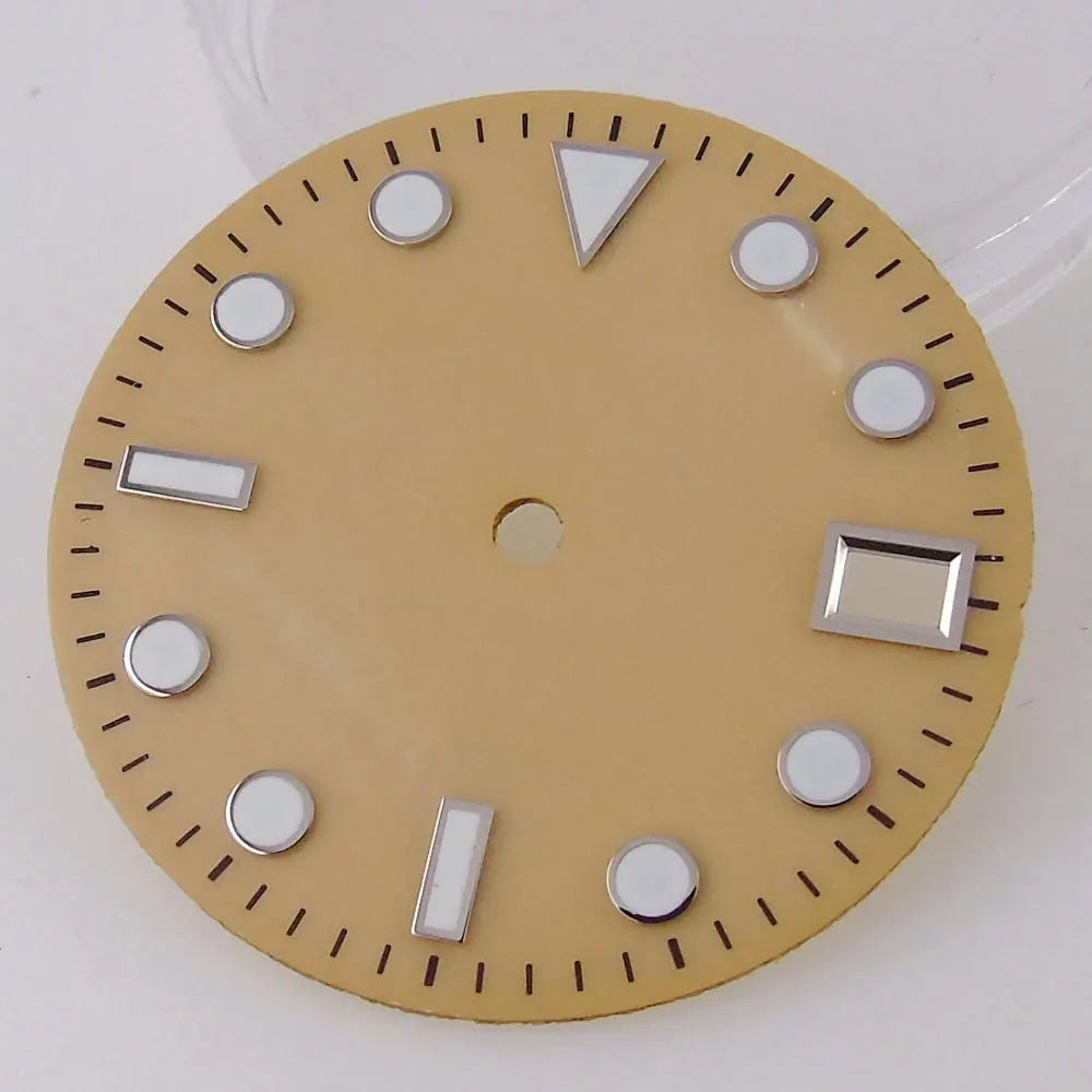 SUB MOP Watch Dial 29mm for NH 35 NH 36 D iver Watch Parts Black/Orange/White 3.8/3 dial feet  Green Luminous