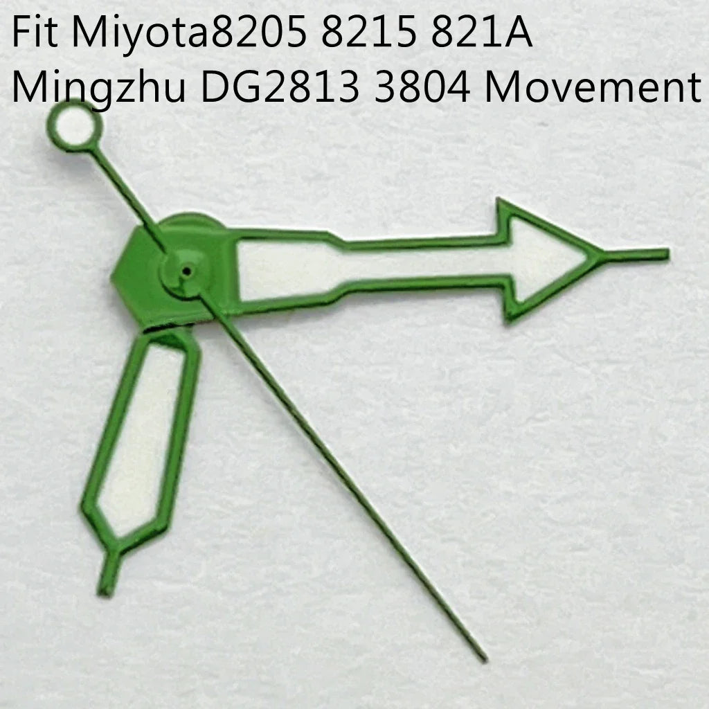 Watch Hands Green Luminous Fit NH35 NH36 ETA2824 2836 Miyota 8205 8215Mingzhu DG2813 3804 Movement Watch Accessories