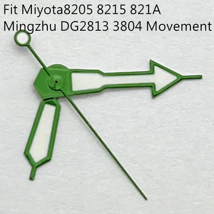 Watch Hands Green Luminous Fit NH35 NH36 ETA2824 2836 Miyota 8205 8215Mingzhu DG2813 3804 Movement Watch Accessories