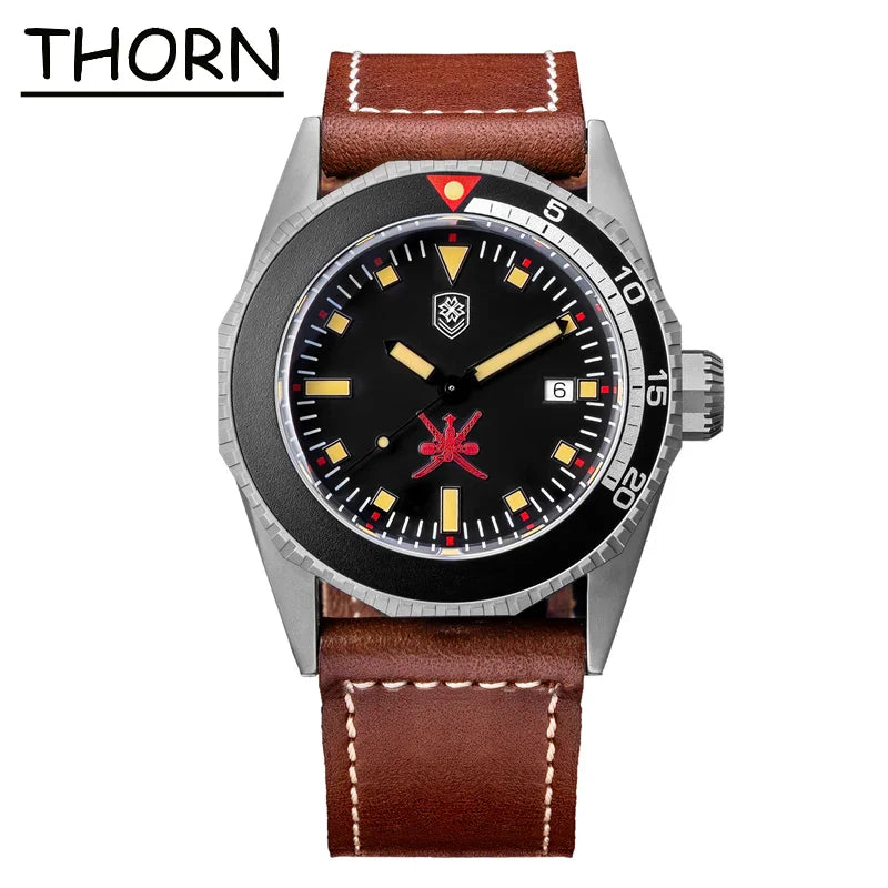 Thorn T019 Titanium Diver PT5000 Automatic Sapphire 20bar 45MM big Watch C3 Lume