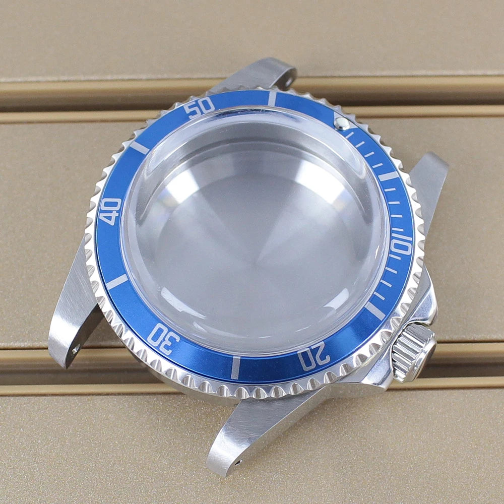 38mm Vintage Diving Watch Case Dome Acrylic Glass For Seiko NH35 NH36 NH38 NH34 Automatic Movement 28.5mm Dial Retro Submariner