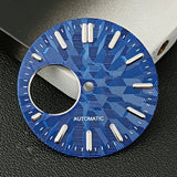 NH38 Watch Dial  man watch Custom logo dial green luminous suitable for NH38 movement watch accessories