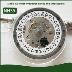 Japan Geniune NH35A Premium Mechanical Movement NH35 White Date wheel 24 Jewels Automatic Self-winding High Accuracy Movt Replace