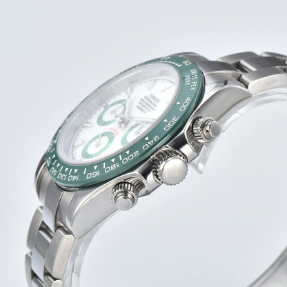 Nologo Daytona VK63 Quartz Watch Sapphire Glass 3ATM 39MM  Luminous Chronograph