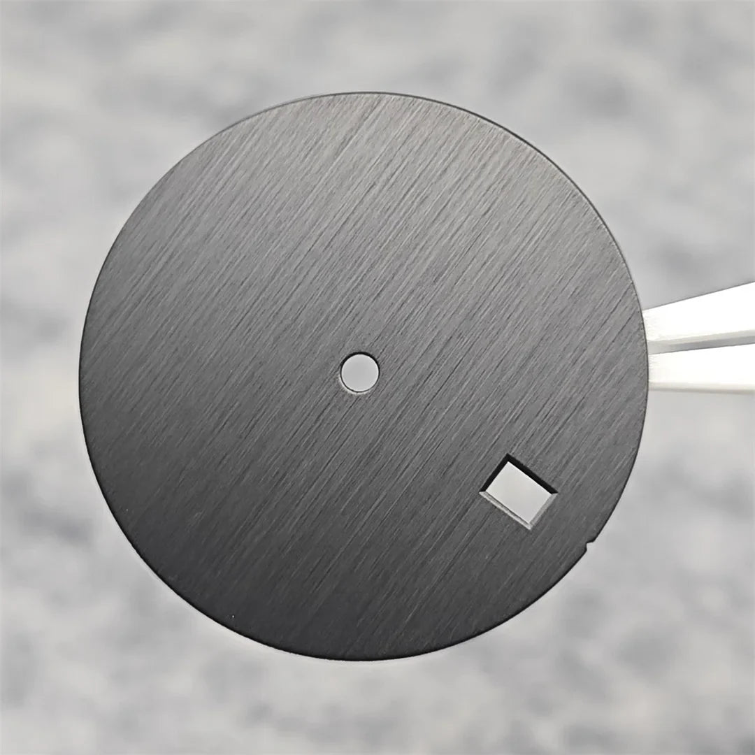 30.5mm Watch Dial DIY Vertical Texture Surface with Date Faces for PP Case Watch Accessories for NH35A / 4R35 Movement