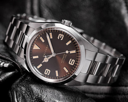 Baltany 39MM Explorer Watches Man S4035 NH38 Automatic Stainless Steel Bracelet Waterproof 200m Luxury Mechanical Wristwatch Man