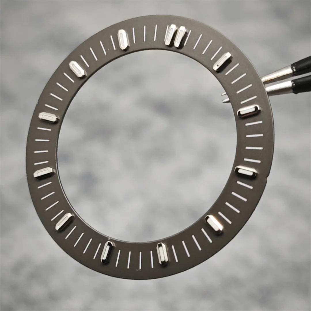 31mm Watch Dial Hollowed Out Surface Green Luminous Watch Faces Accessories Repair Parts NH70／NH35 / NH36 Movement