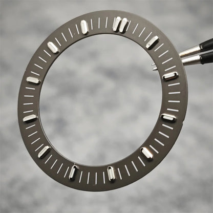 31mm Watch Dial Hollowed Out Surface Green Luminous Watch Faces Accessories Repair Parts NH70／NH35 / NH36 Movement