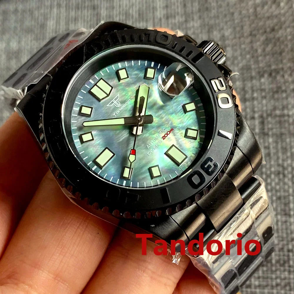 Tandorio TD265 40mm MOP PVD YachtMaster Submariner Sapphire Japan NH35A Diver