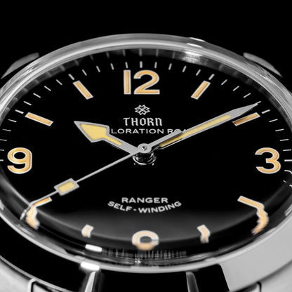 THORN T003 34mm Retro Watch PT5000 Automatic Dome Sapphire Luminous 10Bar dress explorer