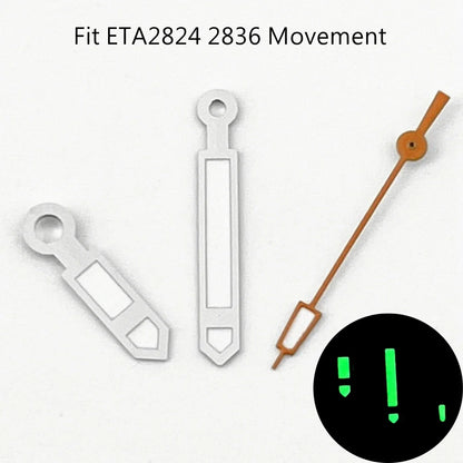 ETA Hands Silver Watch Lume Hands Fit NH35 NH36 PT5000 ETA2836 2824 DG2813 3804 Miyota8215 8205 821A Movement Watch Accessories