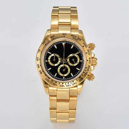 Oumashi Chronograph Automatic  ETA 7750 MOVT custom logo sapphire 40mm Daytona Panda Watch 5Bar