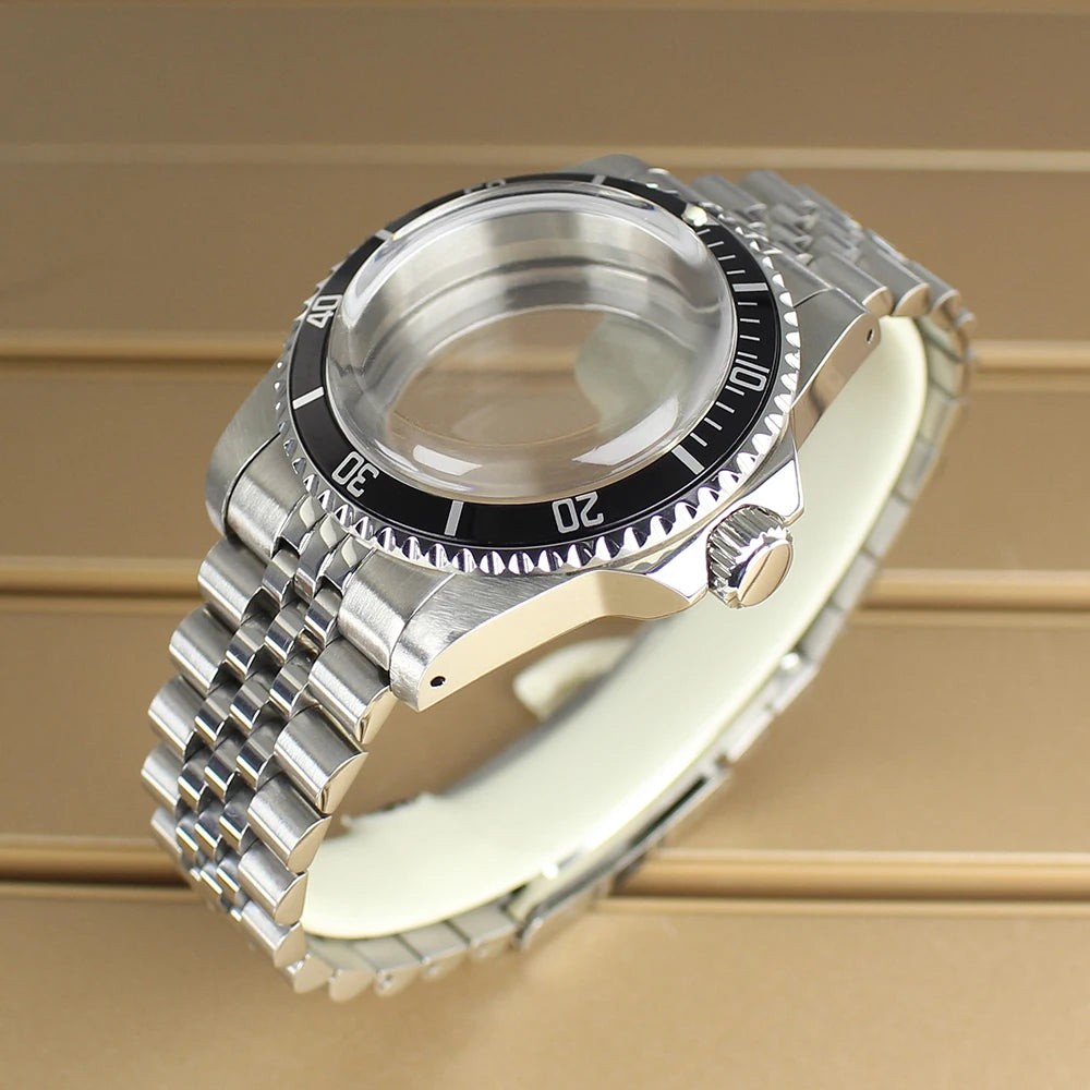 38mm Vintage Diving Watch Case Dome Acrylic Glass For Seiko NH35 NH36 NH38 NH34 Automatic Movement 28.5mm Dial Retro Submariner