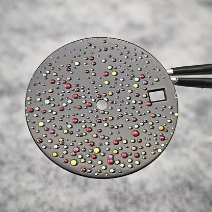 NH35 Dial 28.5mm Watch Faces with Single Calendar Date Starry Sky Gemstone Surface Modification Accessories for NH35 Movement