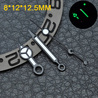 Watch hands NH36  Black/Rose Gold Watch Accessories Watch pointer N H35 NH36 Hands Blue Green/Green Glow fits for N H35