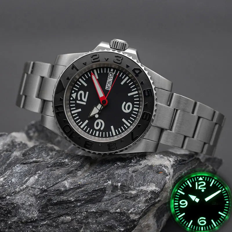 Sterile Submariner Sea Dweller Yacht master NH36 Automatic C3 Lume Sapphire 10bar 41MM