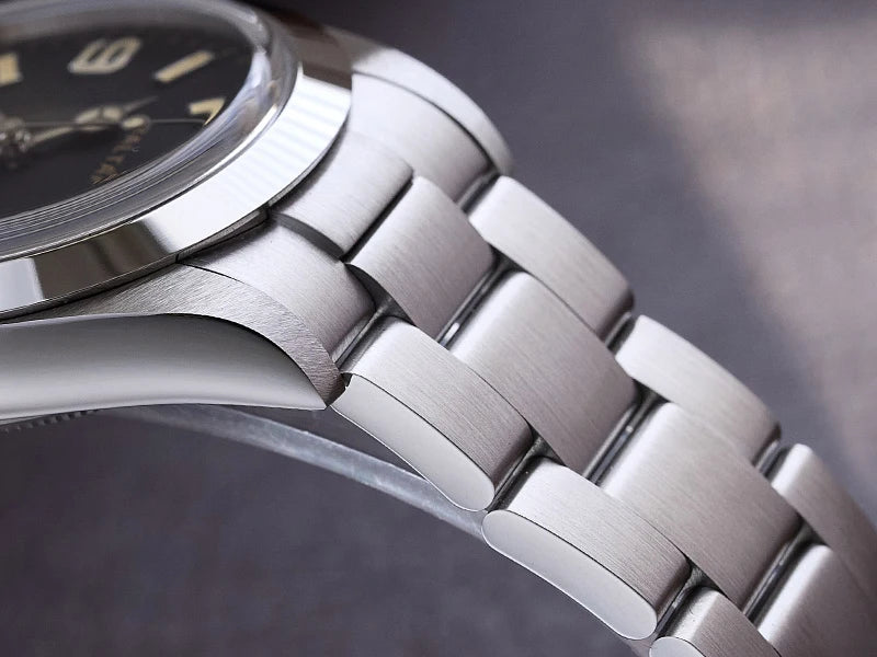 Baltany 36MM Explorer Watch Man S4056 NH38 Automatic Mechanical Watch  Waterproof 20Bar Stainless Steel Bracelet Retro Watches